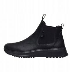 HeyDude Męskie Sztyblety Classic Tahoe Chelsea. Czarne sztyblety Hey dude, bez wzorów, z materiału, bez obcasa, bez zapięcia. Za 479.00 zł.