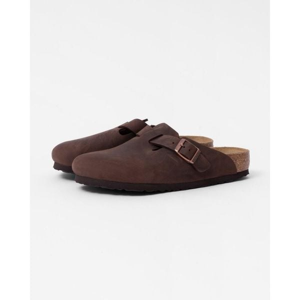 Klapki unisex Birkenstock Boston BS S. Czarne klapki Birkenstock, z jeansu. Za 813.00 zł.