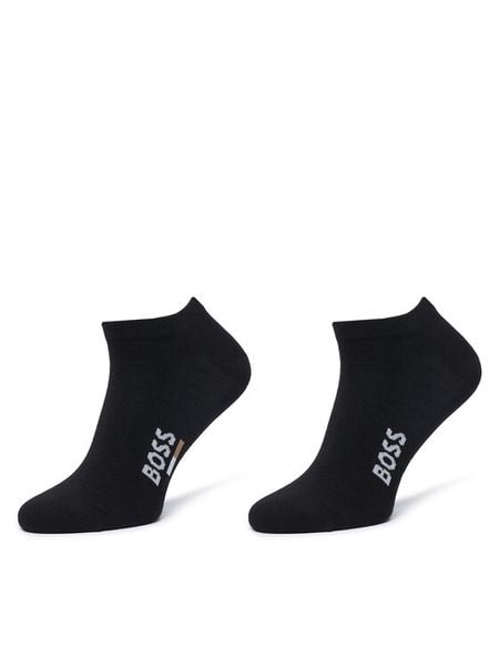 BOSS Skarpety krótkie 50559426 Czarny. Czarne skarpety Boss, bez wzorów, z bawełny. Za 59.99 zł.