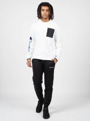 Champion Bluza | 213722 | Mężczyzna | Biały. Białe bluzy Champion, m, bez wzorów, z dzianiny, bez kaptura. W wyprzedaży za 149.00 zł.