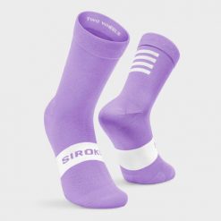 Skarpetki kolarskie unisex SIROKO S1 Lilac Etna. Niebieskie skarpety SIROKO, bez wzorów, z nylonu. Za 67.00 zł.