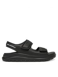 KARL LAGERFELD Sandały KL77015 Czarny. Czarne sandały KARL LAGERFELD, z tworzywa sztucznego, bez zapięcia. Za 479.99 zł.