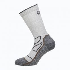 Skarpety Jack Wolfskin Vojo Sock Cl C. Szare skarpety Jack Wolfskin, bez wzorów, z elastanu. Za 69.99 zł.