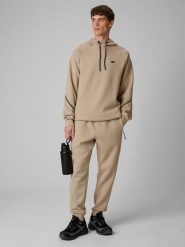 4F Spodnie dresowe joggery męskie - beżowe 3XL. Brązowe joggery i bojówki 4F, m, bez wzorów, z dresówki. Za 159.99 zł.