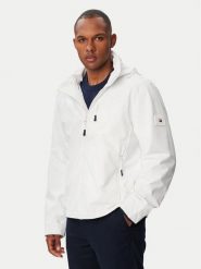 Tommy Hilfiger Kurtka przejściowa MW0MW44299 Biały Regular Fit. Białe kurtki Tommy Hilfiger, l, bez wzorów, z syntetyku, bez kaptura. Za 949.99 zł.