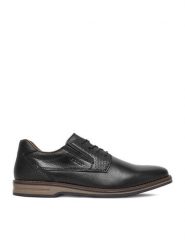 Rieker Półbuty CEO-12507-00 Czarny. Czarne eleganckie półbuty Rieker, bez wzorów, ze skóry, bez obcasa, bez zapięcia. Za 449.99 zł.