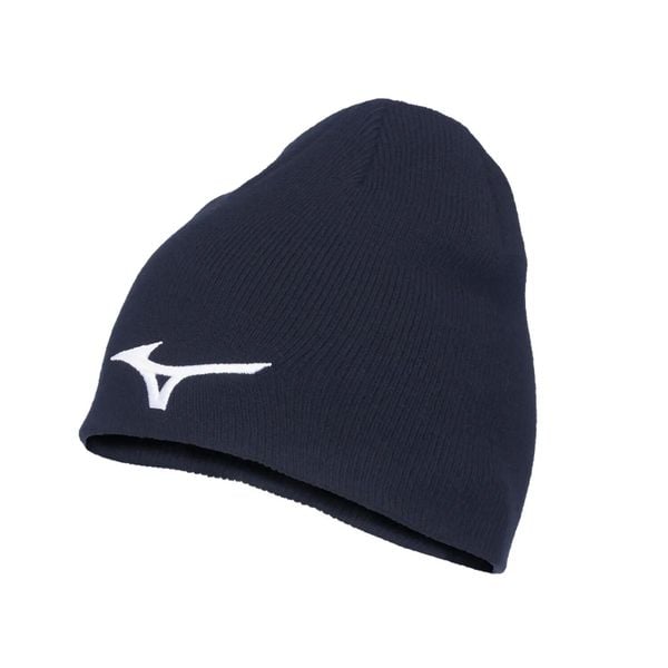 Czapka Mizuno Promo Beanie. Niebieskie bielizna termoaktywna Mizuno, bez wzorów, z materiału. Za 125.50 zł.