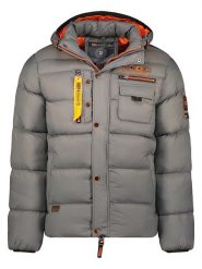 Geographical Norway Kurtka pikowana "Citernier" w kolorze szarym rozmiar: XL. Szare kurtki Geographical Norway, xl, z aplikacjami, ze skóry, bez kaptura. Za 274.45 zł.