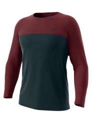 DYNAFIT Koszulka funkcyjna "TRAVERSE S-TECH" w kolorze bordowo-granatowym rozmiar: M/L. Czerwone t-shirty sportowe Dynafit, bez wzorów, z materiału, bez ramiączek, outdoorowe. Za 152.98 zł.