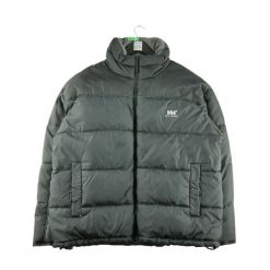 Second life - Męska czarna kurtka puchowa - Stan bardzo dobry. Czarne kurtki Helly Hansen, m, bez wzorów, z puchu, bez kaptura. Za 253.76 zł.