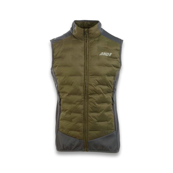 Bezrękawnik Ande Dru Dorośli. Zielone kamizelki sportowe Ande, l, bez wzorów, z materiału, bez kaptura, trekkingowe. Za 364.99 zł.