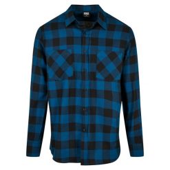 Koszula Urban Classics checked flanell (GT). Czarne koszule Urban Classics, m, bez wzorów, bez kołnierzyka, bez ramiączek. Za 214.00 zł.