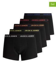 Jack & Jones Bokserki (5 par) w kolorze czarnym rozmiar: XL. Czarne bokserki Jack & Jones, xl, bez wzorów. Za 137.42 zł.