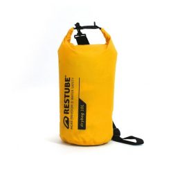 Wodoodporna torba RESTUBE Drybag 10 l z paskiem na ramię, żółta. Żółte torby na ramię RESTUBE, bez wzorów, na ramię, bez dodatków. Za 74.90 zł.