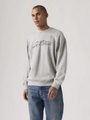Levi's Bluza w kolorze jasnoszarym rozmiar: L. Szare bluzy Levi's®, l, bez wzorów, z bawełny, bez kaptura. Za 173.45 zł.
