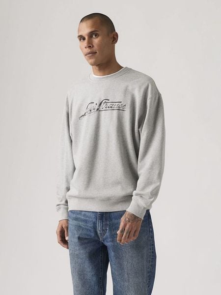 Levi's Bluza w kolorze jasnoszarym rozmiar: L. Szare bluzy Levi's®, l, bez wzorów, z bawełny, bez kaptura. Za 173.45 zł.