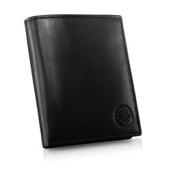 Portfel skórzany BETLEWSKI BPM-NVTC-307 CZARNY. Czarne portfele Betlewski, bez wzorów, ze skóry. Za 159.99 zł.