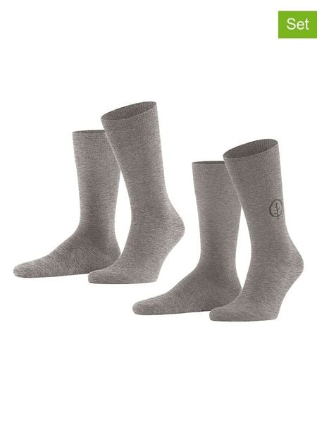 ESPRIT Skarpety (2 pary) "Forest" w kolorze szarym rozmiar: 39-42. Szare skarpety Esprit, bez wzorów. Za 43.99 zł.