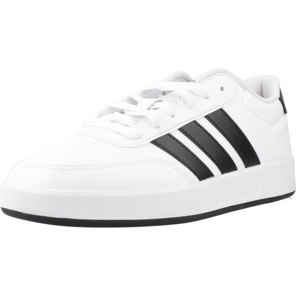 Buty ADIDAS BREAKNET 3.0 J Biały. Białe buty turystyczne Adidas, bez wzorów, z materiału, bez zapięcia, trekkingowe. Za 173.99 zł.