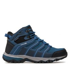 Trekkingi Vertigo Alpes. Niebieskie botki sznurowane Vertigo Alpes, bez wzorów, bez obcasa, bez zapięcia. Za 289.99 zł.