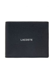 Lacoste Portfel NH5053OI Czarny. Czarne portfele LACOSTE, bez wzorów, ze skóry. Za 494.99 zł.