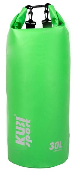 Wodoodporna torba na łódź 30 L. Zielone torby na ramię KUBISPORT, bez wzorów, na ramię, bez dodatków. Za 48.00 zł.
