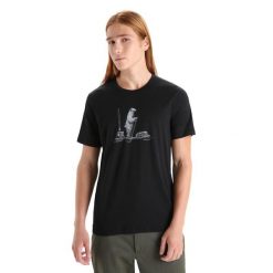 Koszulka Turystyczna Męska Icebreaker Tech Lite II SS Tee Polar Paddle T-Shirt. Czarne bluzy z polaru Icebreaker, l, bez wzorów, z polaru, bez kaptura. Za 219.99 zł.
