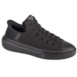 Buty sportowe Sneakersy męskie, Slip-Ins Snoop One - Boss Life Canvas. Czarne buty sportowe casual Skechers, bez wzorów, bez zapięcia. Za 399.99 zł.