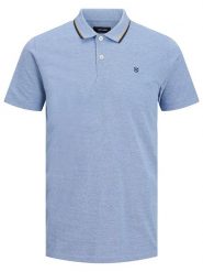 Jack & Jones Koszulka polo "Paulos" w kolorze błękitnym rozmiar: XS. Niebieskie koszulki polo Jack & Jones, xs, bez wzorów, bez kołnierzyka, bez ramiączek. Za 101.95 zł.