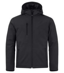 Clique Padded Hoody Softshell pikowana kurtka z kapturem. Czarne kurtki CLIQUE, m, bez wzorów, z polaru, z kapturem. Za 324.36 zł.