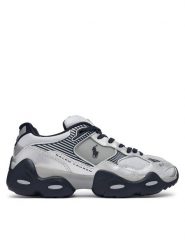 Polo Ralph Lauren Sneakersy Trackstr 300 809P15751001 Srebrny. Szare buty sportowe casual Polo Ralph Lauren, bez wzorów, ze skóry, bez zapięcia. Za 769.99 zł.