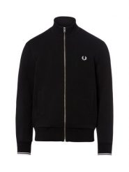 Fred Perry Bluza męska Mężczyźni Bawełna (100%) czarny jednolity, M. Czarne bluzy bez kaptura Fred Perry, m, bez wzorów, z bawełny, bez kaptura. Za 649.95 zł.