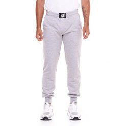 Bluza z kieszenie na co dzień na siłownię. Szare spodnie materiałowe LEONE 1947 APPAREL, na co dzień, bez wzorów, z bawełny, sportowe. W wyprzedaży za 112.15 zł.