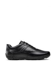 Geox Półbuty U Edgware A U023BA 043BC C9999 Czarny. Czarne eleganckie półbuty Geox, bez wzorów, ze skóry, bez obcasa, bez zapięcia. Za 239.99 zł.