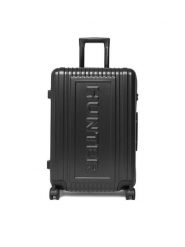 Hunter Walizka średnia CEO-HUNTER-M-001-08-BLACK Czarny. Czarne walizki Hunter, bez wzorów, z tworzywa sztucznego, średnie. Za 359.99 zł.