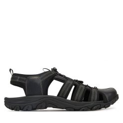 Sandały Lasocki. Czarne sandały Lasocki, bez zapięcia. Za 159.99 zł.