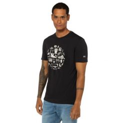 Koszulka męska z merino Super.Natural Men's Well Equipped Tee z krótkim rękawem. Czarne bielizna termoaktywna super.natural, m, bez wzorów, z dzianiny, bez ramiączek, rowerowe. Za 299.99 zł.