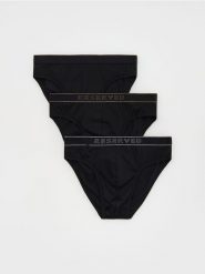 Slipy 3 pack - czarny. Czarne slipki Reserved, l, bez wzorów. Za 69.99 zł.