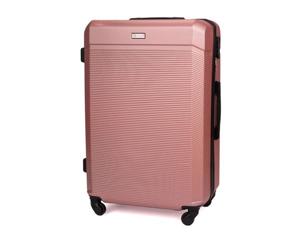 Walizka podróżna twarda średnia M 22' SOLIER STL945 różowa. Czerwone walizki bez wzorów, z gumy, średnie. Za 128.99 zł.