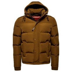 Kurtka z kapturem Superdry Everest. Zielone kurtki Superdry, m, bez wzorów, z puchu, z kapturem. Za 539.00 zł.