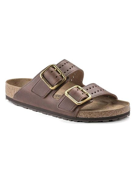 Birkenstock Skórzane klapki "Arizona Bold" w kolorze brązowym rozmiar: 41. Brązowe klapki Birkenstock, ze skóry. Za 714.95 zł.
