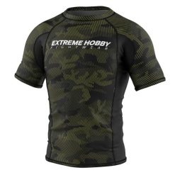 Koszulka Męska Rashguard MMA na Siłownię EXTREME HOBBY HAVOC. Zielone bielizna termoaktywna EXTREME HOBBY, l, bez wzorów, z bawełny, bez ramiączek, do biegania. Za 199.00 zł.