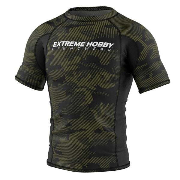Koszulka Męska Rashguard MMA na Siłownię EXTREME HOBBY HAVOC. Zielone bielizna termoaktywna EXTREME HOBBY, m, bez wzorów, z bawełny, bez ramiączek, do biegania. Za 188.00 zł.