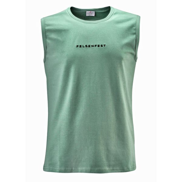 Tank-top Męski Only Way is Up. Niebieskie bezrękawniki FELSENFEST, m, bez wzorów, z bawełny, bez kołnierzyka, bez ramiączek. Za 139.99 zł.