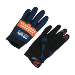 Rękawiczki rowerowe Oakley SWITCHBACK MTB 2.0 dla mężczyzn. Niebieskie rękawiczki Oakley, bez wzorów, z materiału. Za 141.98 zł.