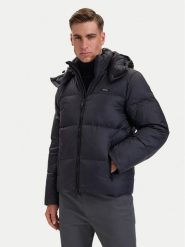 Calvin Klein Kurtka puchowa LV04LH503G Czarny Regular Fit. Czarne kurtki CALVIN KLEIN, l, bez wzorów, z puchu, bez kaptura. Za 1,099.00 zł.