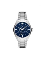 Emporio Armani Zegarek Claudio AR11553 Srebrny. Szare, analogowe zegarki Emporio Armani, srebrne. Za 779.99 zł.