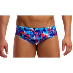 Kąpielówki męskie Funky Trunks Messy Messy Messy - slipy. Niebieskie kąpielówki Funky Trunks, m, bez wzorów. Za 139.00 zł.