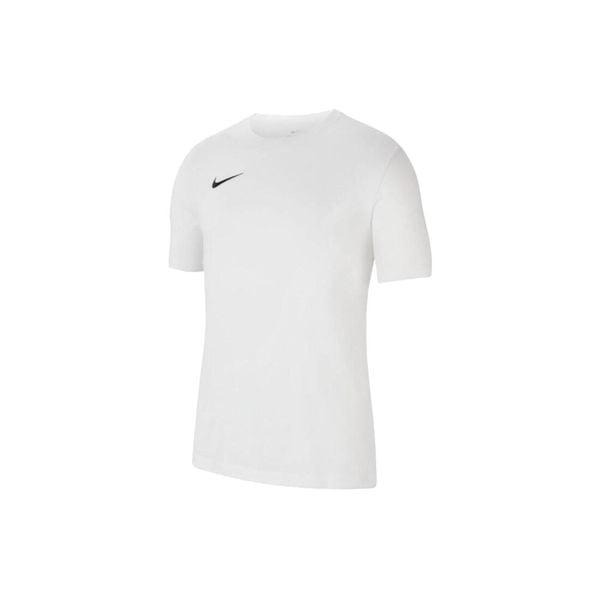 T-shirt sportowy z krótkim rękawem męski Nike Dri-Fit Park 20 Tee. Białe t-shirty sportowe Nike, bez wzorów, z bawełny, bez ramiączek, na fitness i siłownię. Za 139.00 zł.