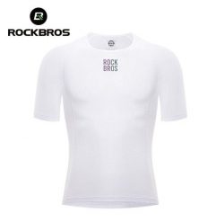 Ultralekka męska bielizna termoaktywna do jazdy na rowerze ROCKBROS. Biała bielizna termoaktywna ROCKBROS, na lato, l, bez wzorów, z materiału, bez ramiączek, na fitness i siłownię. Za 98.12 zł.